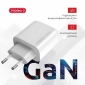 Сетевое зарядное устройство Intaleo TCG65GAN 65W GAN 2xUSB-C PD+USB-A QC 3.0 White - фото 3 - интернет-магазин электроники и бытовой техники TTT